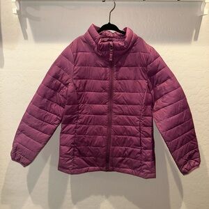 Amazon Essentials Girls Purple Puffer Jacket